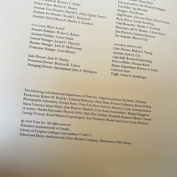 Vintage 1969 Time Life Library of Art World of VelasquezFamous Artists Slip Case - Picture 7 of 8